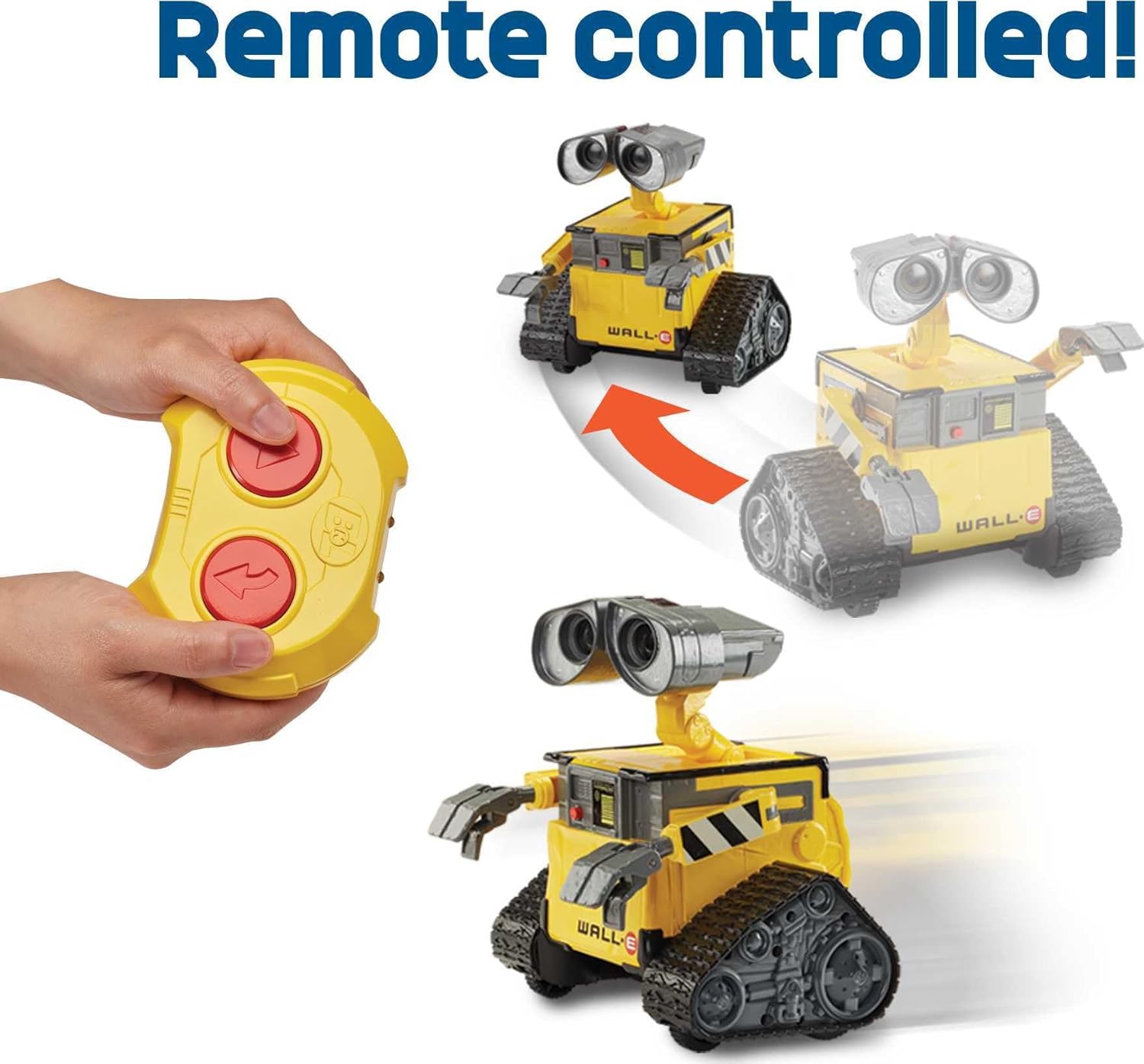 Робот Воллі на радіокеруванні (22см) Mattel Disney Pixar WALL-E RC Robot Toy with 20+ Lights & Sounds - Зображення 2