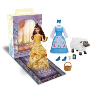Лялька Disney Princess в наборі з додатковим одягом, улюбленцем та аксесуарами Бель