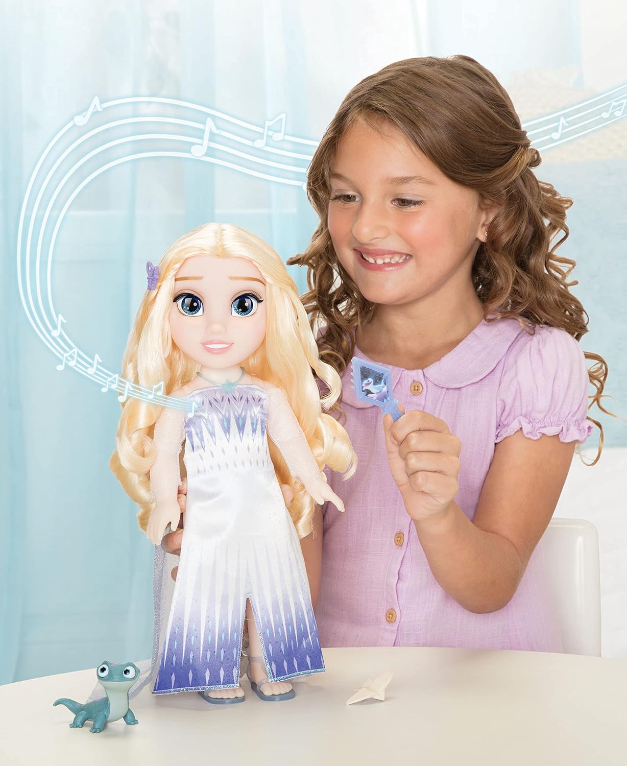 Disney Frozen «Моя Співоча Подруга Ельза» з Бруні | Інтерактивна лялька Elsa My Singing Friend, 35 см - Зображення 7