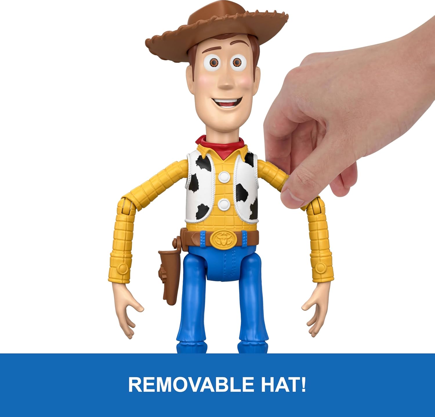 Mattel Disney Pixar Toy Story 5 Running Woody — Інтерактивний Вуді, що біжить (31 см) - Зображення 4