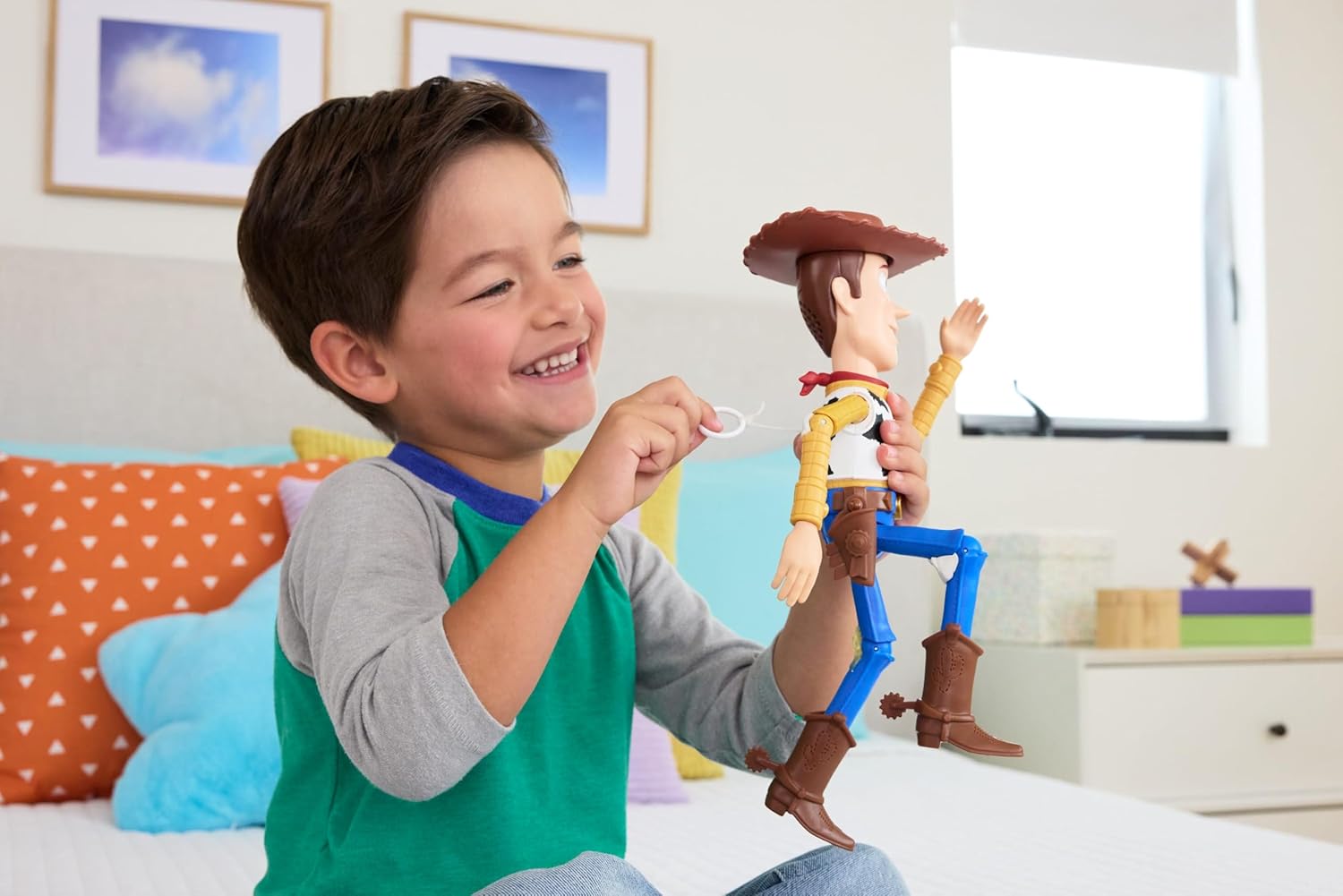 Mattel Disney Pixar Toy Story 5 Running Woody — Інтерактивний Вуді, що біжить (31 см) - Зображення 5