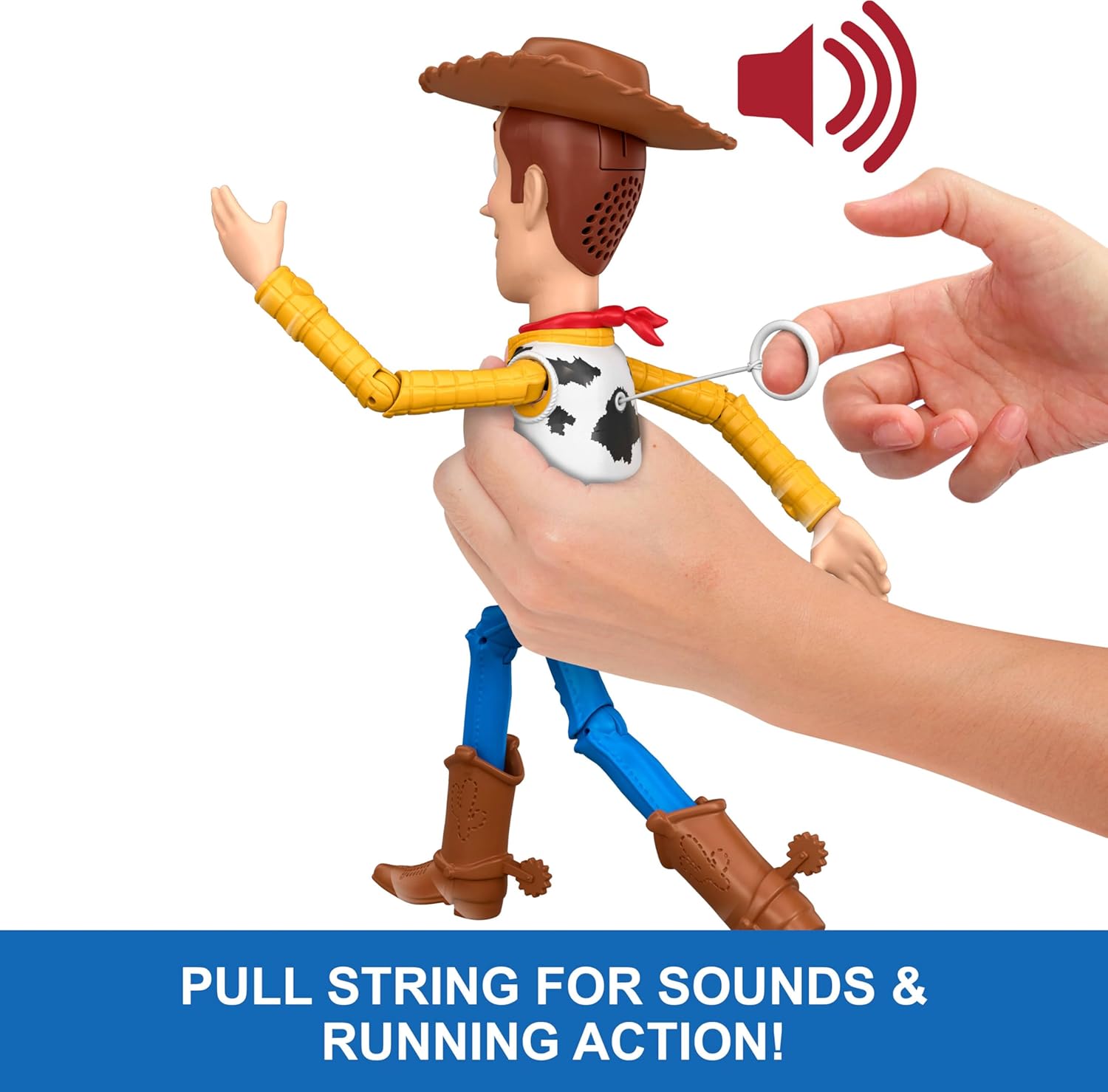 Mattel Disney Pixar Toy Story 5 Running Woody — Інтерактивний Вуді, що біжить (31 см) - Зображення 2