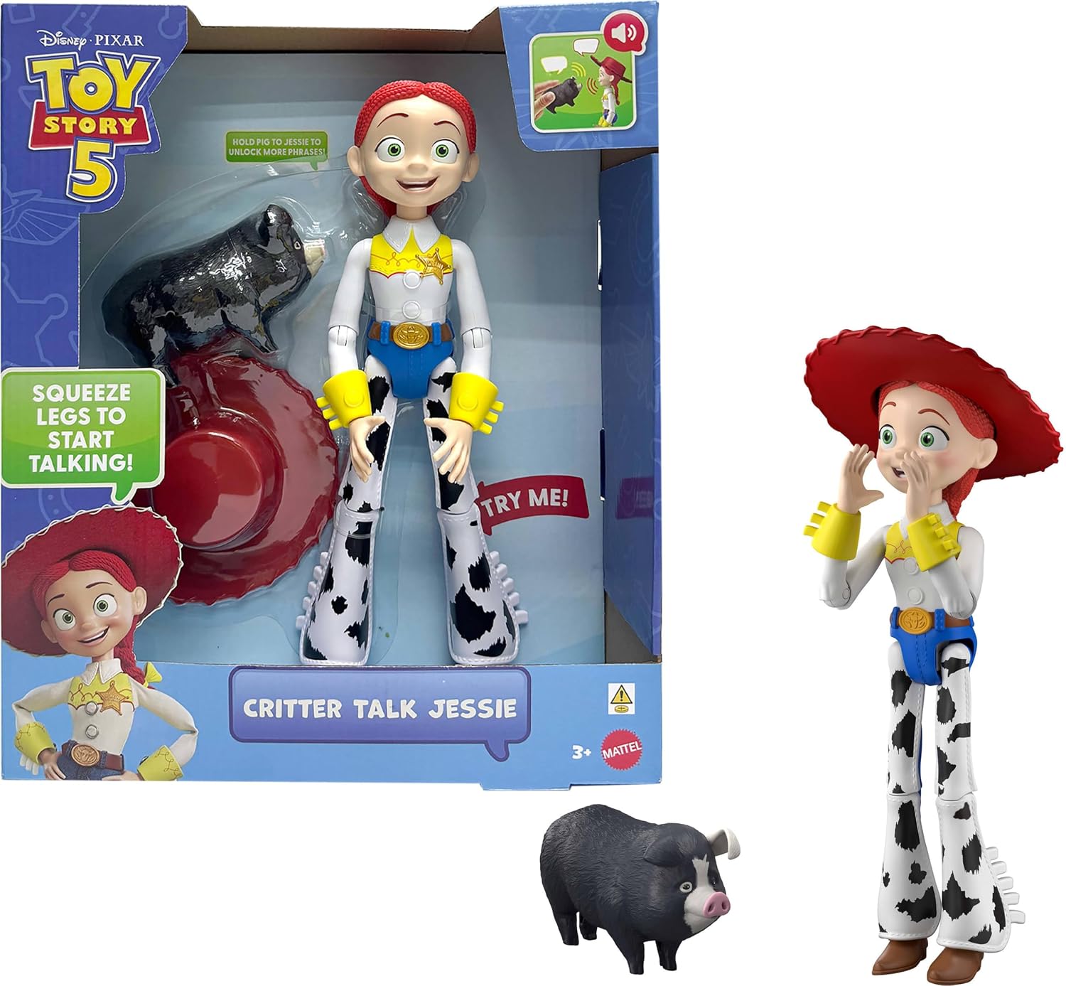 Disney Pixar Toy Story 5 Джессі, що розмовляє, з Джиммі Діном (30 см) - Зображення 3
